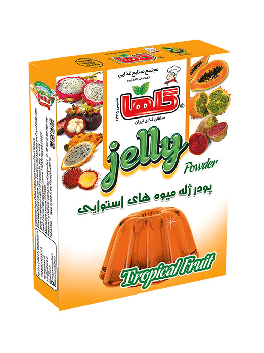 پودر ژله میوه های استوایی  -جعبه